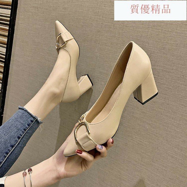 giày cao gót bít mũi cao 5cm size lớn 40 41 42 43