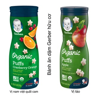 Bánh ăn dặm Gerber Oganic Puffs cho bé