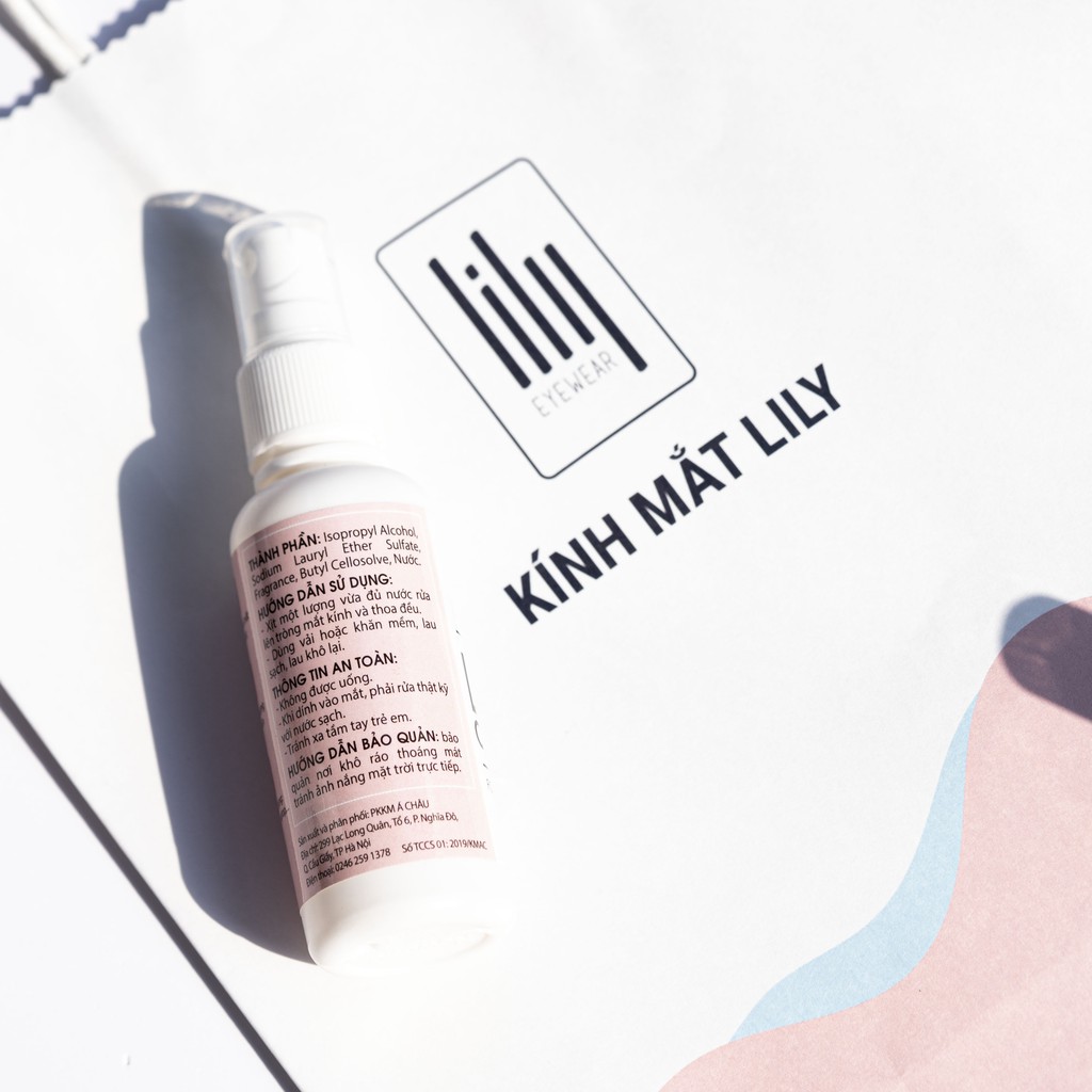 Nước xịt rửa mắt kính LILYEYEWEAR chuyên dụng 60ml | BigBuy360 - bigbuy360.vn