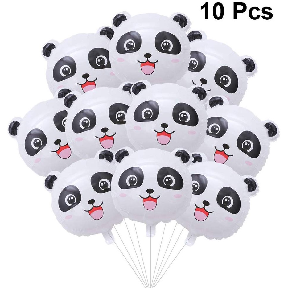Set 10 Bong Bóng 18 Inch Hình Gấu Trúc Dễ Thương