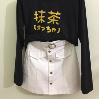 Chân váy chữ A trắng size M