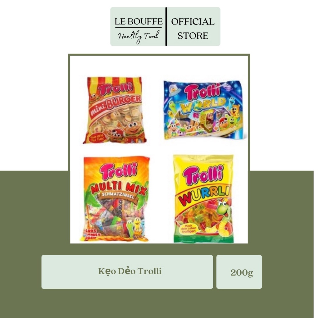 Kẹo Dẻo Trolli Mini Burger 170g