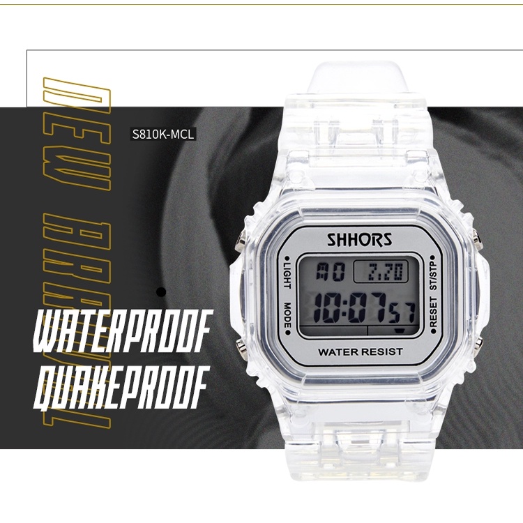 Đồng hồ nữ thể thao chính hãng điện tử chống nước SHHORS 718T++