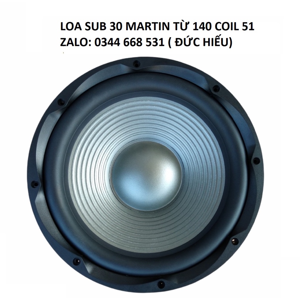 1 củ loa sub bass 30 MARTIN từ 140 coil 51 chất loa cực đẹp