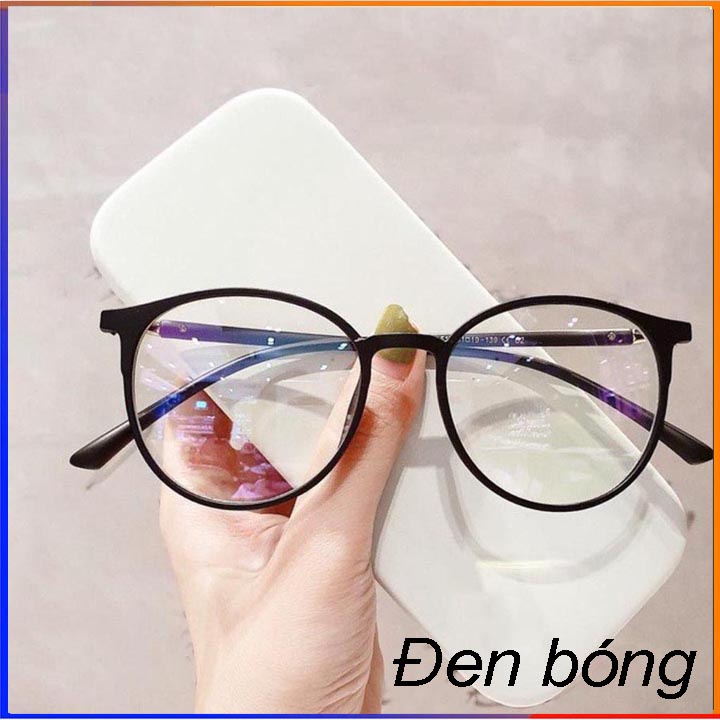 Gọng kính cận nam nữ tròn nhựa dẻo 513