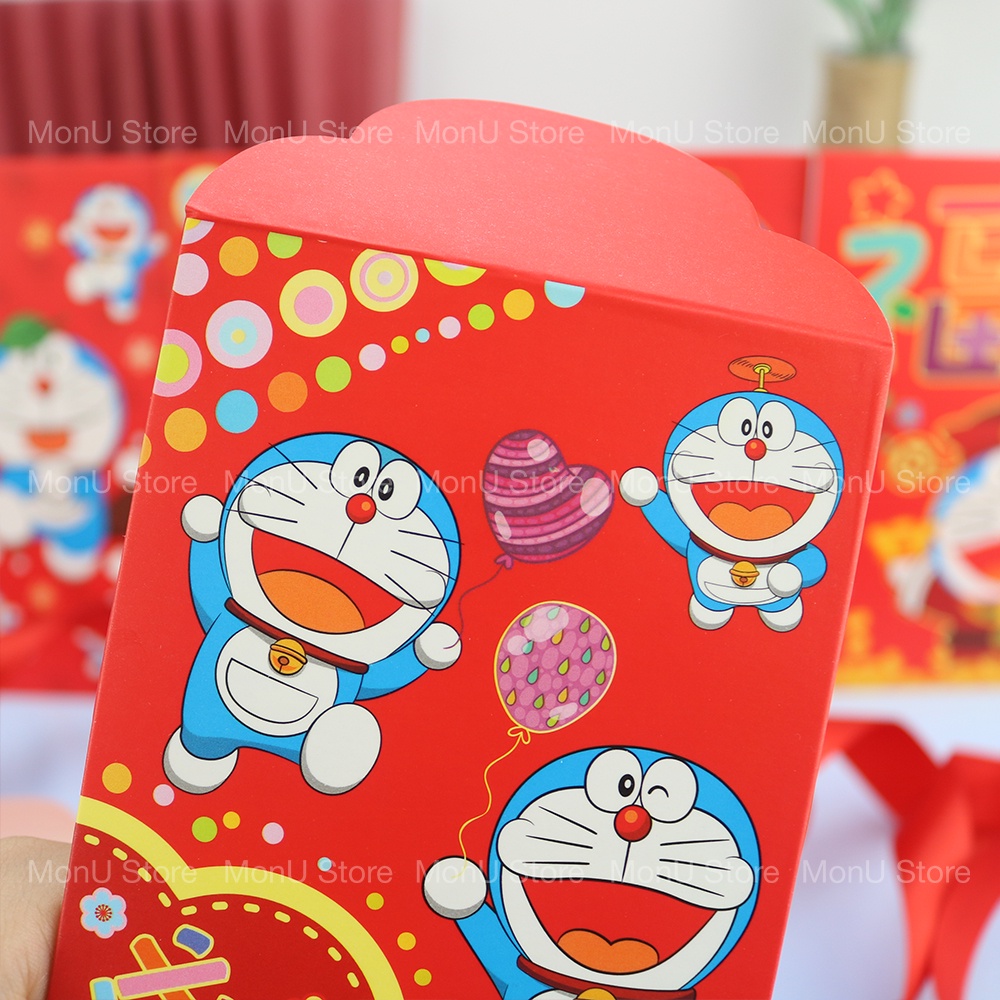 SET 6 bao lì xì DORAEMON DOREMON size lớn dễ thương cute MON0108 TooYoo