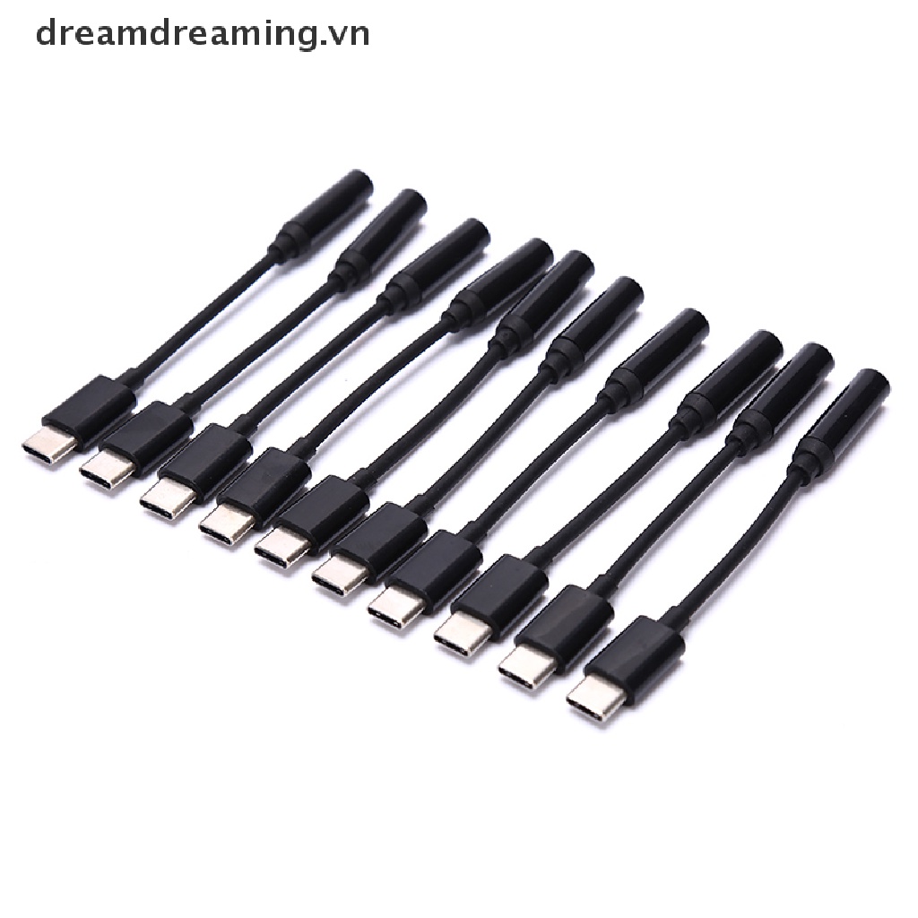 Đầu Chuyển Đổi Từ Cổng Type-C Sang Cổng 3.5mm Và Cổng 3.5mm