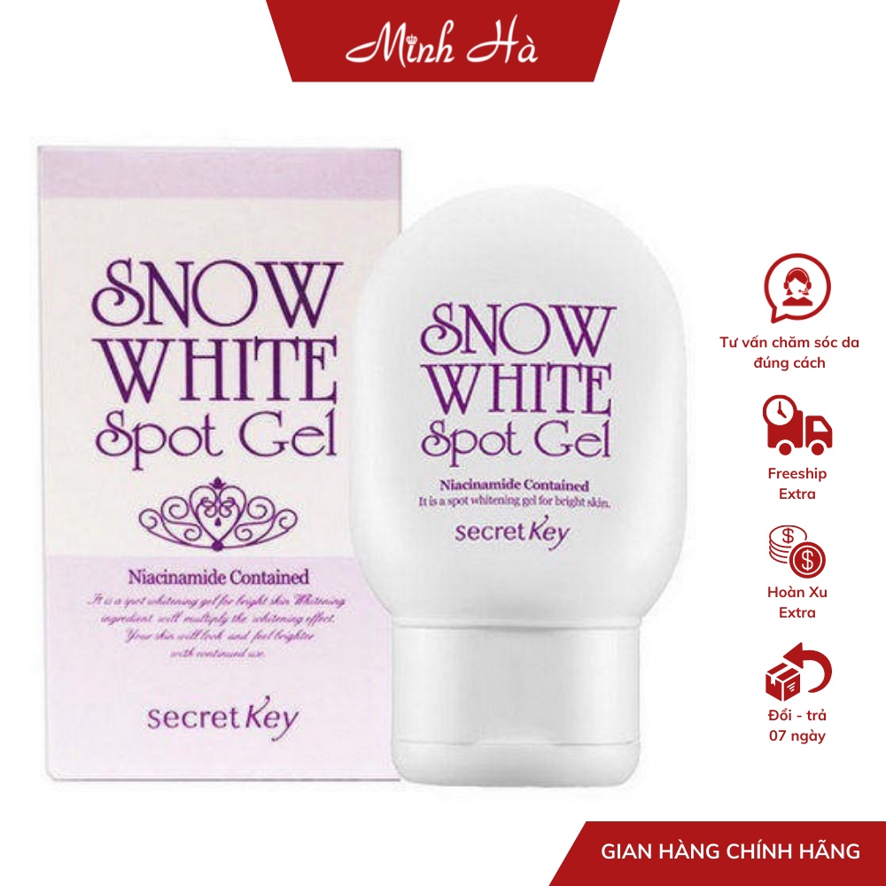 Gel giảm thâm Secret key Snow White Spot an toàn cho da 65g