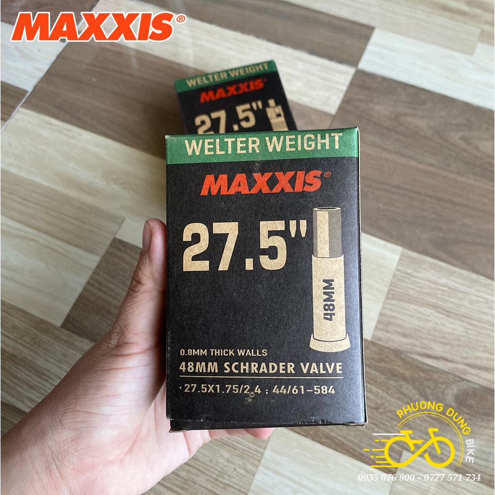 Ruột  xe đạp siêu nhẹ MAXXIS 27.5x1.75-2.4  Van Pháp - Van Xe đạp