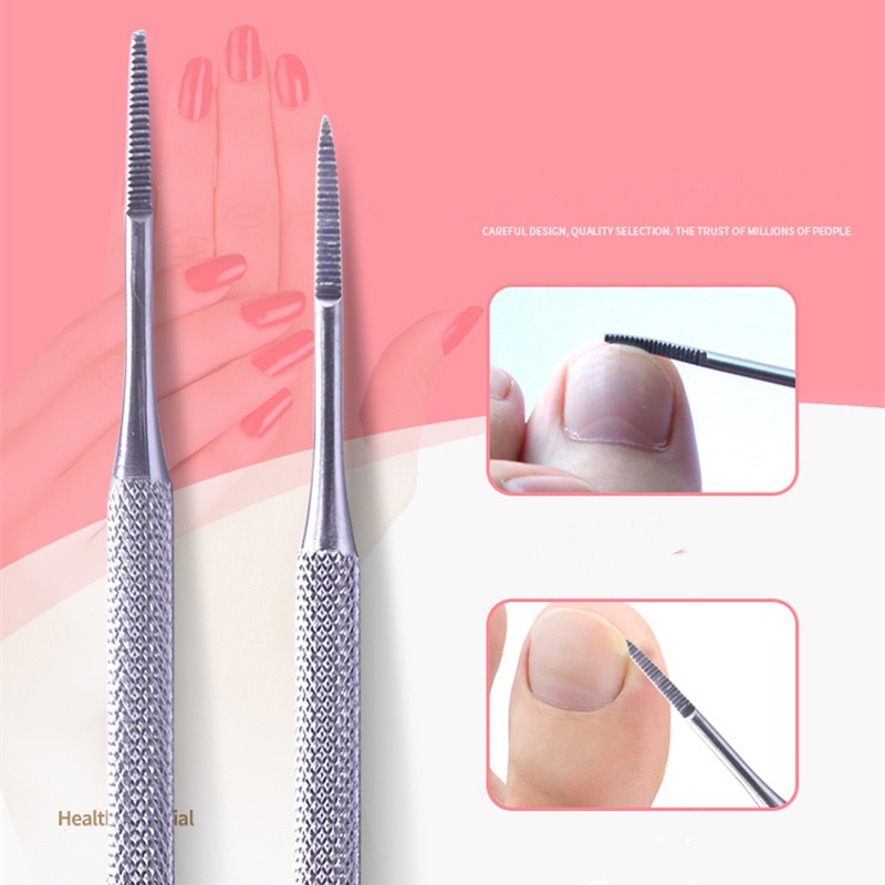 Dụng Cụ Dũa Móng Chân Hai Đầu Bằng Thép Không Gỉ Chuyên Nghiệp