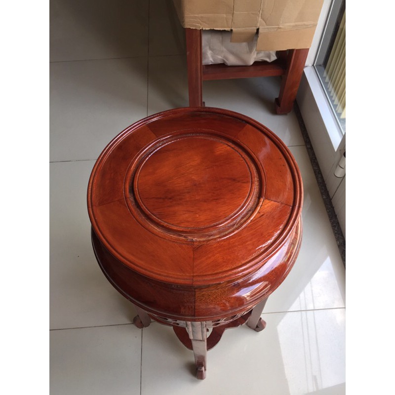Ghế đôn tròn mặt gỗ, chiều cao nhiều kích cỡ, mặt ghế 29cm, chân có đế, thích hợp kê vật dụng trang trí trong nhà