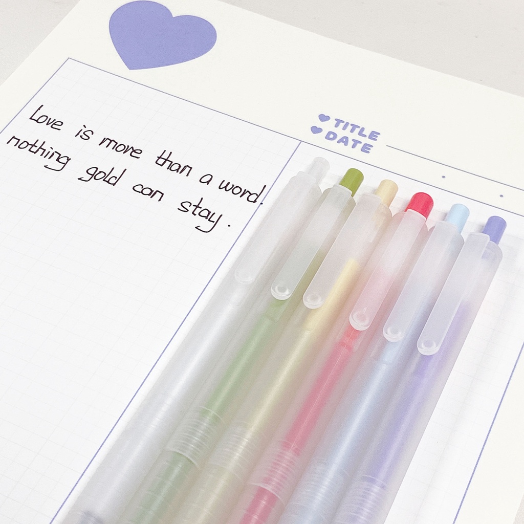 Bút bi mực đen Winzige có thể thu gọn phong cách Muji