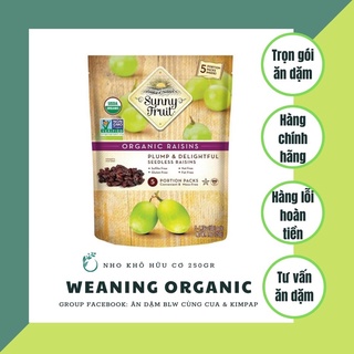 Nho khô hữu cơ Sunny fruit 250g