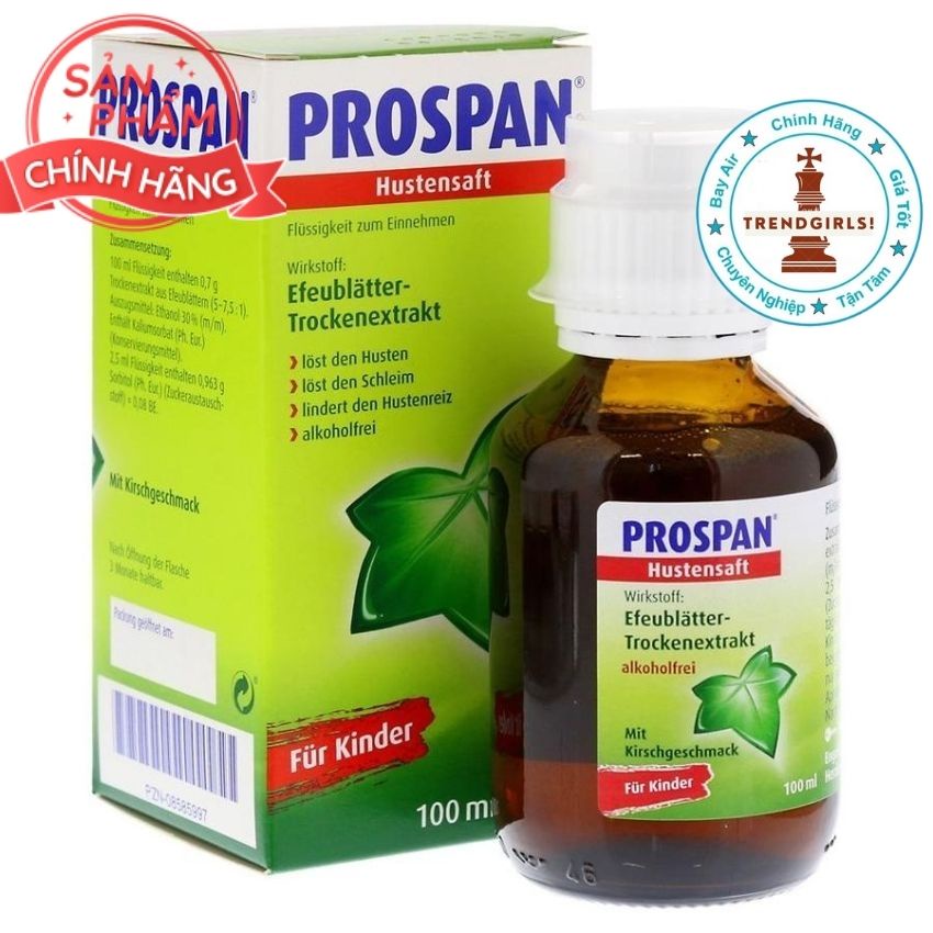 Hộp chai siro ho Đức 100ml pros pan Đức date xa