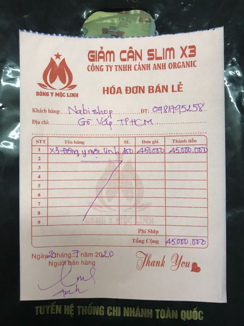 Combo 2 Hộp giảm cân đông y mộc linh tặng 40 VIÊN DETOX ĐÊM