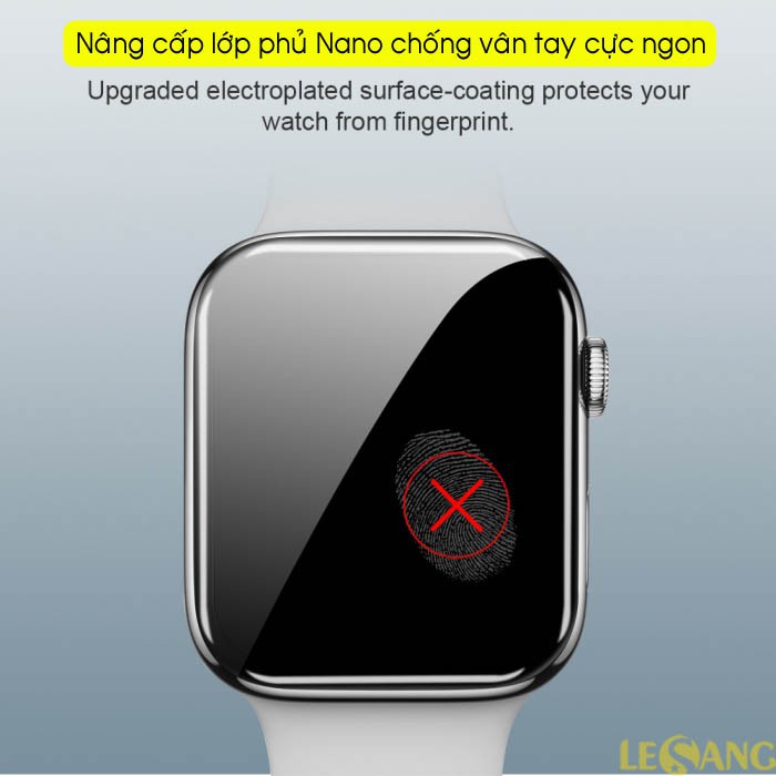 Dán kính cường lực Apple Watch 40mm / 44mm Series 4/5/6 Nillkin AW+ 3D Full màn hình - Chính hãng