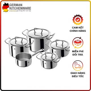 Bộ nồi zwilling twin classic set 5 món - vung thép hàng nhập khẩu đức chính hãng