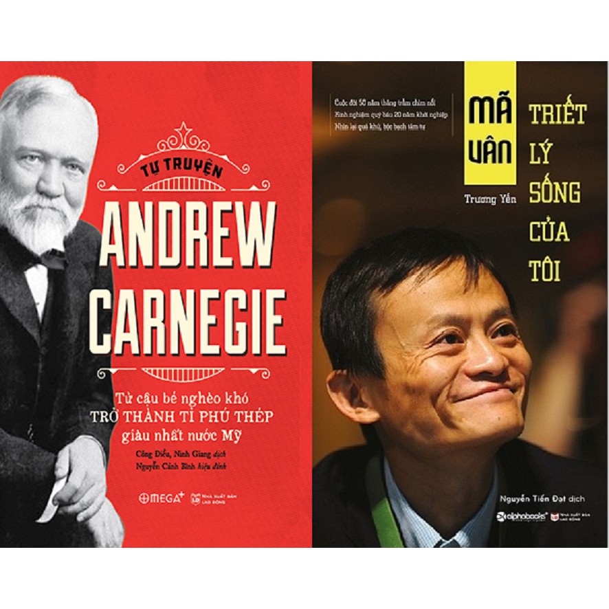 Combo Sách - Tự Truyện Andrew Carnegie + Mã Vân Triết Lý Sống Của Tôi