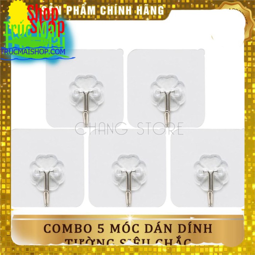Bộ 10 Móc Treo Tường Đa Năng Trong Suốt Mới