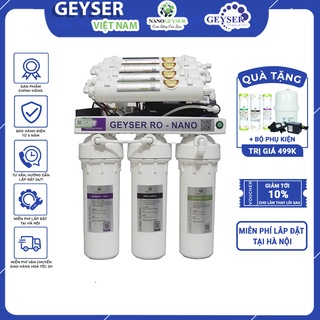 Máy lọc nước geyser ro - nano 9 cấp, tặng kèm bộ phụ kiện trị giá 499k
