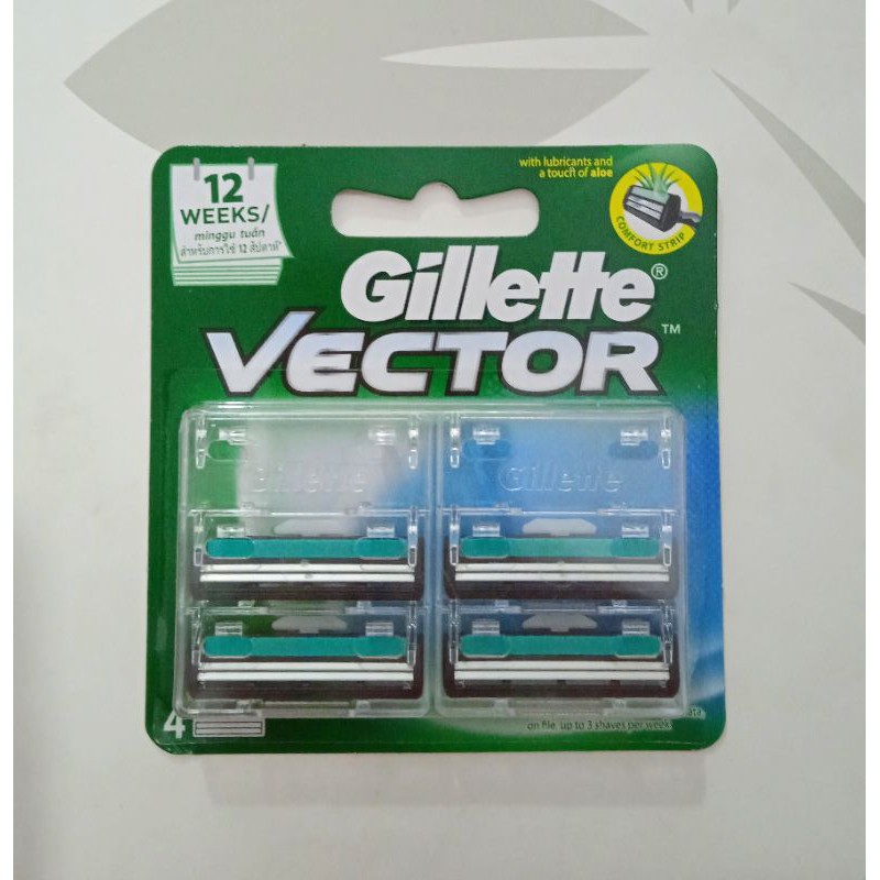Lưỡi dao cạo râu GILLETTE  Vector vỉ 4 cái