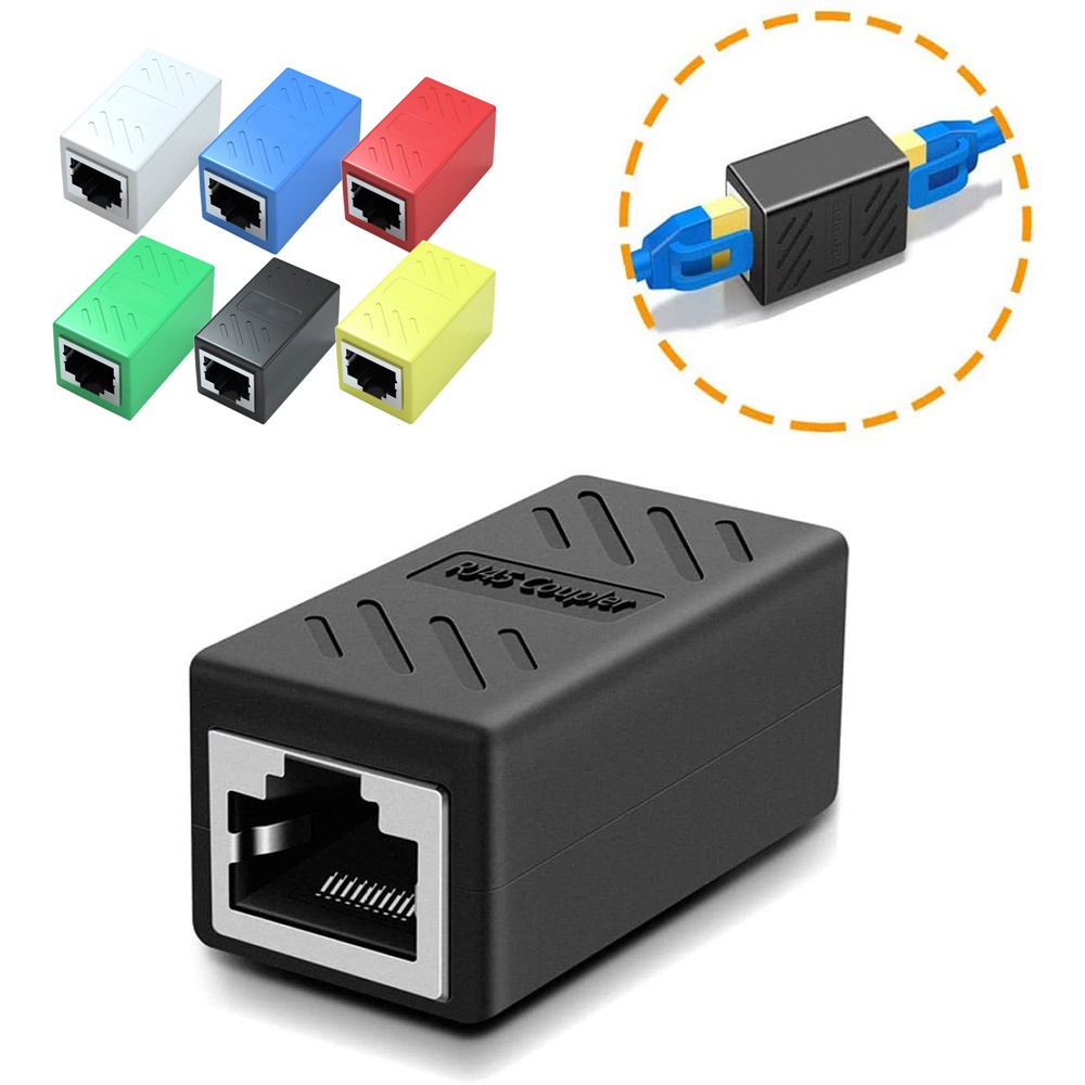 Set 1 / 5 Đầu Nối Dây Cáp Mạng Rj45 Cat7 / Cat6 / Cat5E Tiện Dụng Cho Laptop Pc 8p8c Lan