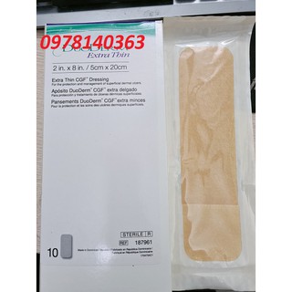 Miếng dán vết mổ, vết thương, mổ sản,mụn,phẫu thuật thẩm mỹ ... Duoderm extrathin 5*20 chính hãng Usa