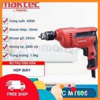 Máy Khoan Maktec MT605 450W Mũi khoan	Thép 10mm (3/8) Gỗ 25mm (1") / Hàng chính hãng - Bảo hành toàn quốc