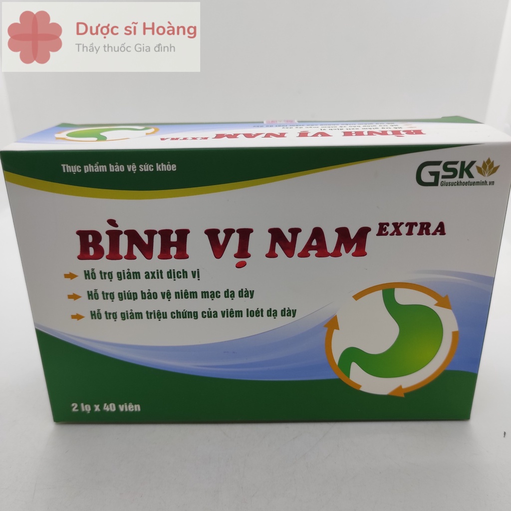 Bình Vị Nam Extra - Hỗ Trợ Giảm Axit Dịch Vị, Bảo Vệ Niêm Mạc Dạ Dày, Giảm Triệu Chứng Viêm Loét Dạ Dày