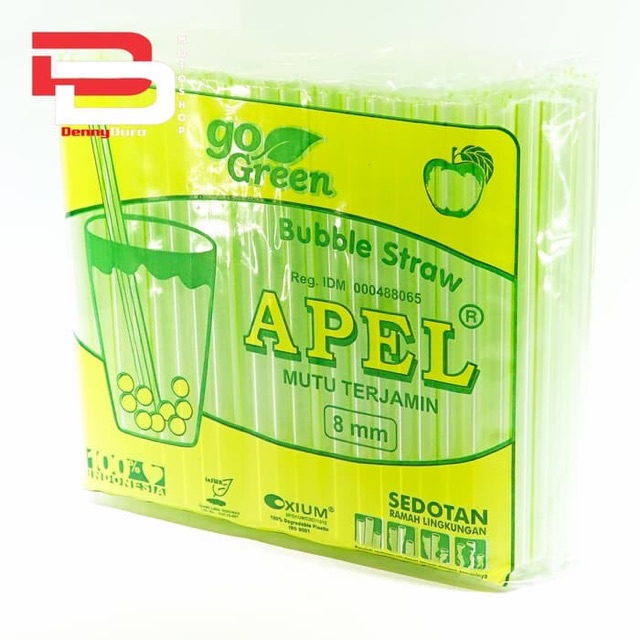 Nắp Ống Hút Hình Quả Táo Kích Thước 8mm / Juice Cho Apple