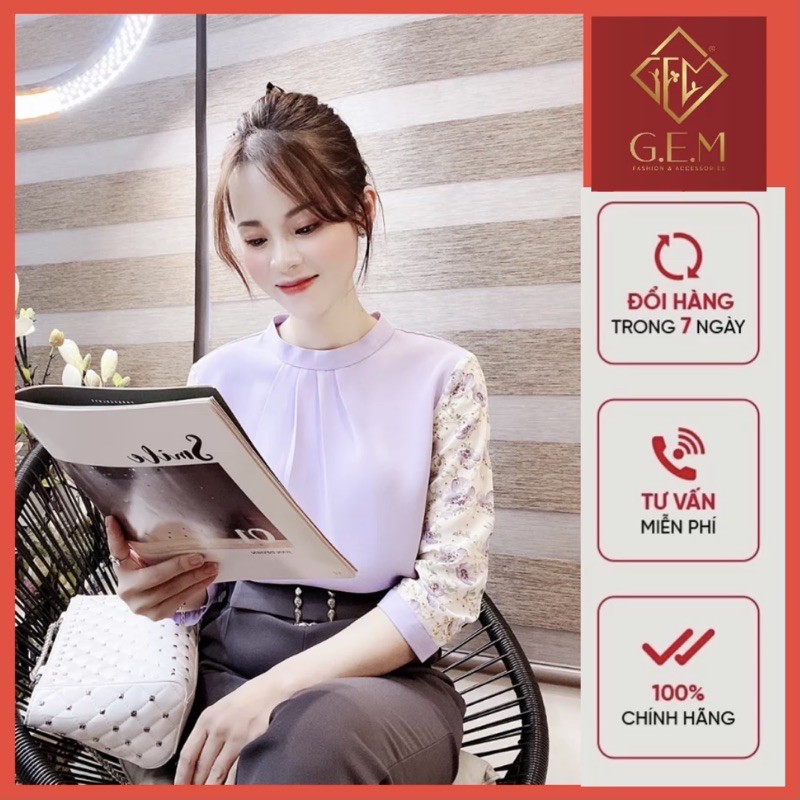 [BÁN BUÔN&amp;LẺ] Áo kiểu đẹp G200 đi học hay công sở đều hợp thời trang - dễ phối chân váy hay các loại quần khác - GEM.VN