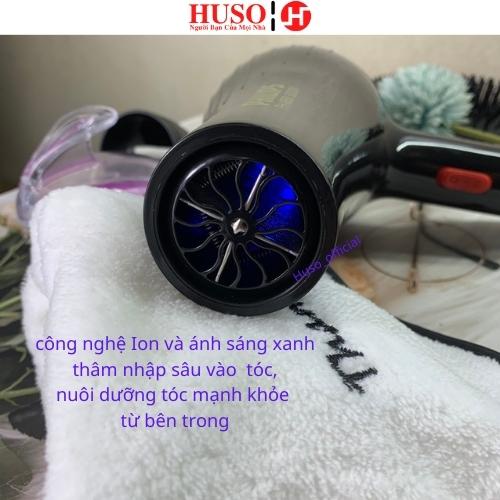 Máy sấy tóc PL PH-9868 Máy sấy công suất lớn 5000W , 2 chiều nóng lạnh, tốc độ gió mạnh lên đến 90km/h, ánh sáng xanh