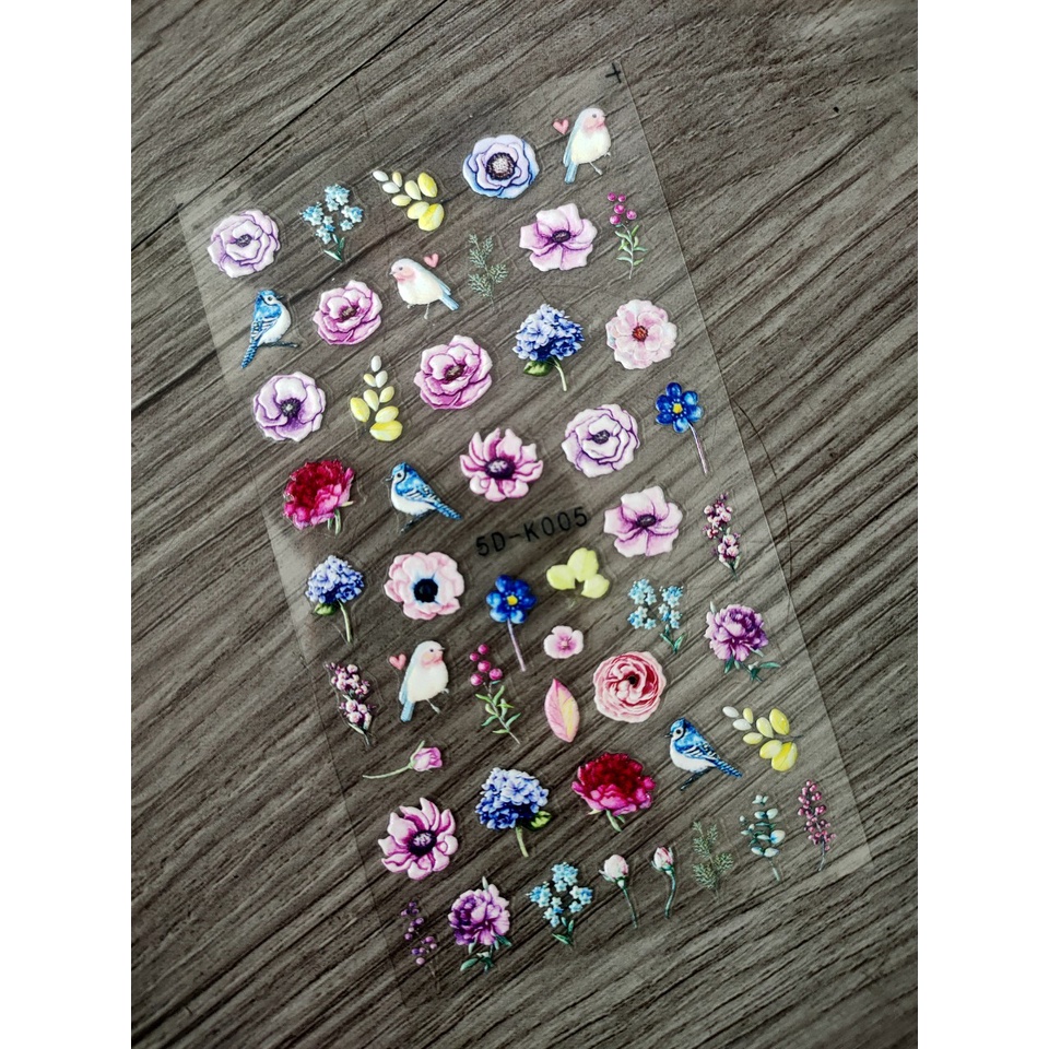 Sticker nổi 5D trang trí móng - Ann933233