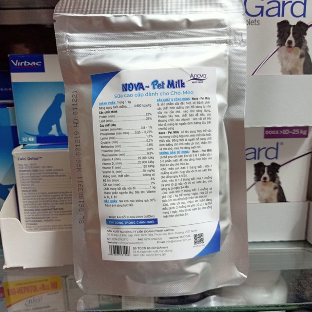 Sữa Bột Cao Cấp - Nova Pet Milk - Cho Chó Mèo Sơ Sinh