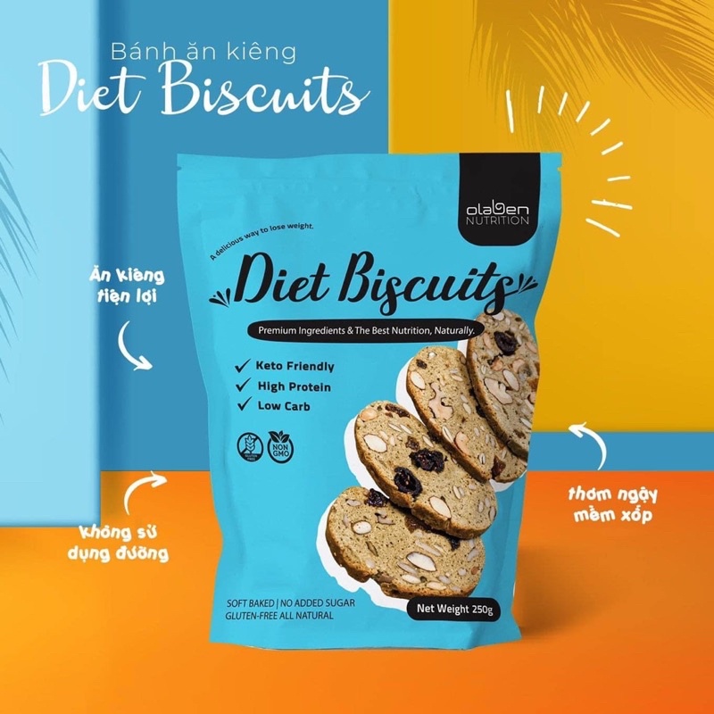 Olaben Nutrition combo 6 món granola-bar-biscuits -mixed-viên tỉnh nghệ-bộ bát gáo dừa
