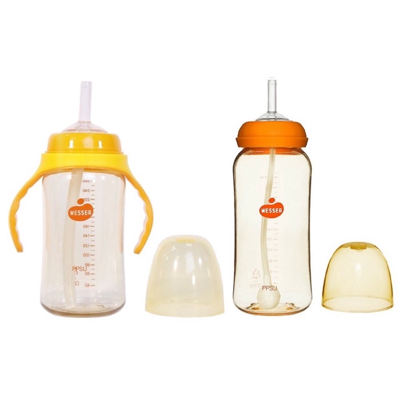 Bình uống nước ( ống hút) PPSU/PP Wesser 250ml/260ml