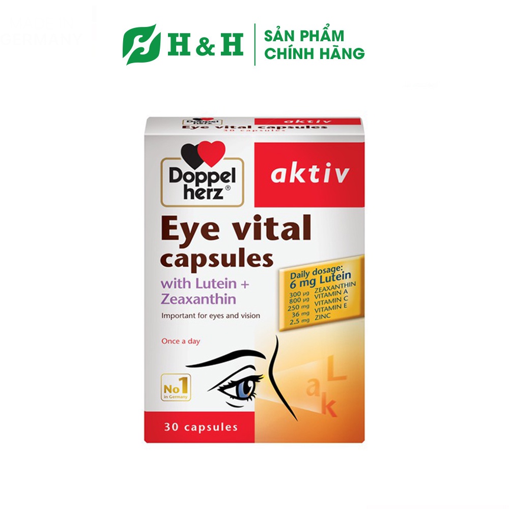 Viên uống hỗ trợ thị lực Dopppelhelrz Aktiv Eye Vital Capsules (30 viên)