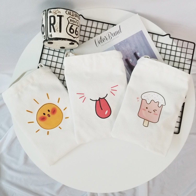 Túi Tote Canvas Đeo Chéo Mini Free Ship 50K