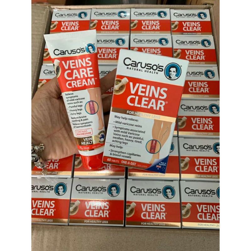 Kem giãn tĩnh mạch Caruso’s Veins Care Cream 75 gram