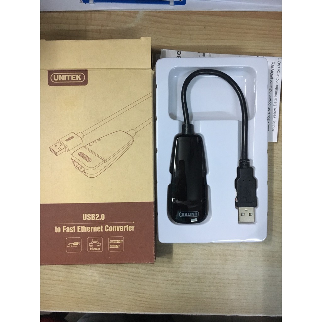 Cáp chuyển usb to Lan unitek Y1468