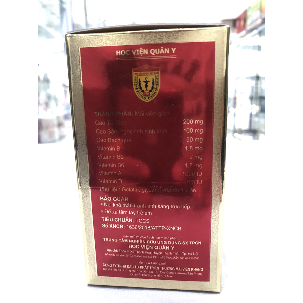 Tỏi Đen Sâm Ngọc Linh Gold - Học Viện Quân Y