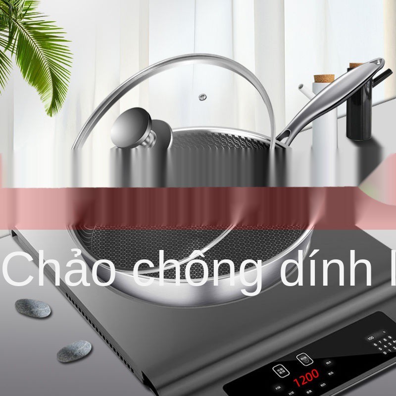 Chảo chiên bít tết 316 thép không gỉ Chống dính Pancake nhỏ Omelette Đa chức năng cảm ứng Mini