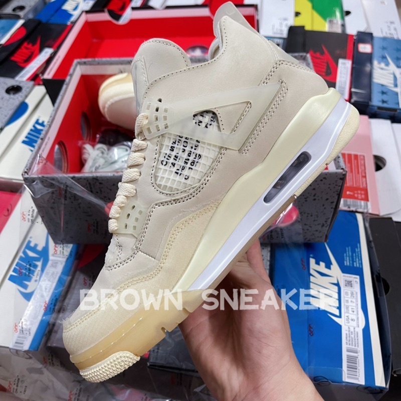Giày AIR JORDAN 4 OFF WHITE SAIL | CAO CẤP
