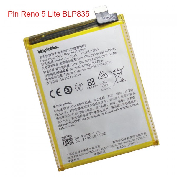 Pin Scus cho Oppo F3 Lite/F3/A73/A77/F1S/F5/F9 Pro/R17/Reno 5 Lite/Reno 4Z/Reno 4 5G