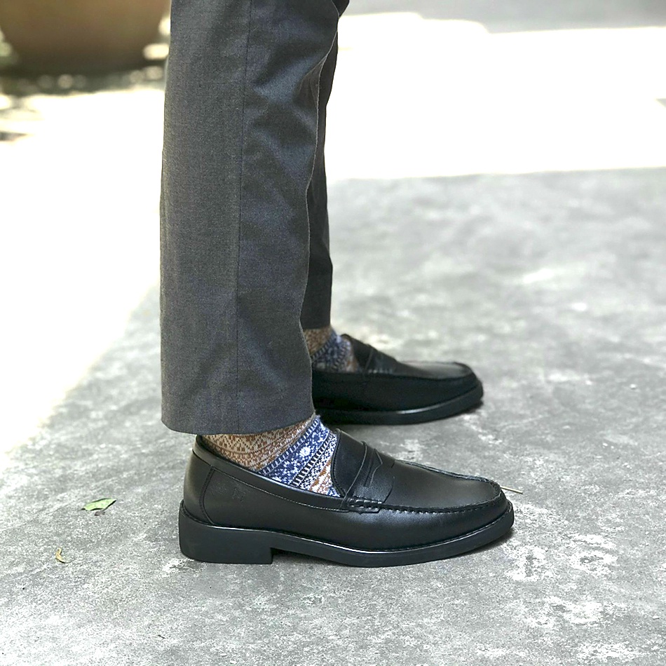 Giày tây công sở loafer penny 2.0 MAD lười nam da bò cao cấp thời trang tăng chiều cao 4cm