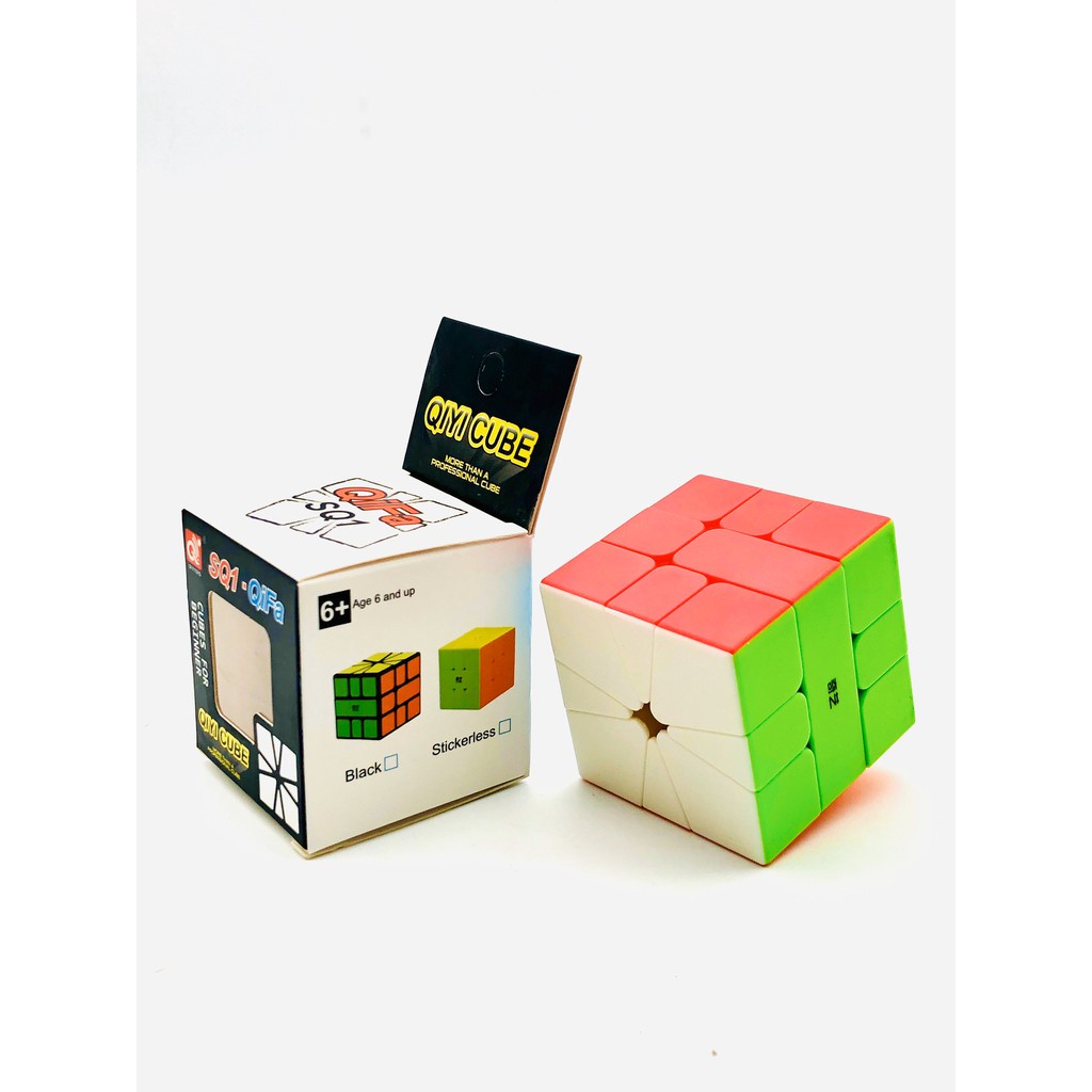 Đồ chơi Rubik Biến Thể Square-1 Không Viền EQY539 - Rubik Cao Cấp Chính Hãng Xoay Trơn Không Rít- Đồ chơi giáo dục