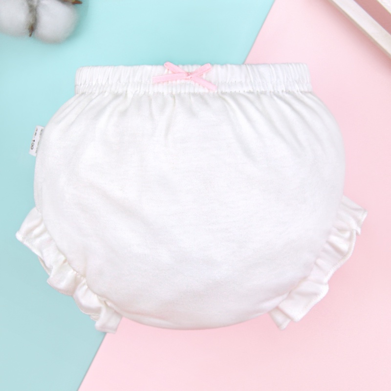 Quần tã Lucky Big Cat thiết kế dễ thương chất liệu cotton đính nơ dành cho bé 0-3 tuổi