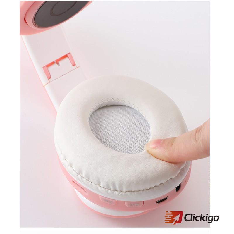Tai Nghe Mèo Bluetooth, Headphone Tai Mèo Dễ Thương Có Mic,Âm Bass Mạnh Mẽ Và Dung Lượng Pin Khủng | BigBuy360 - bigbuy360.vn