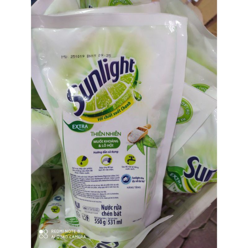 Nước Rửa Chén SUNLIGHT Túi 750g & 550g