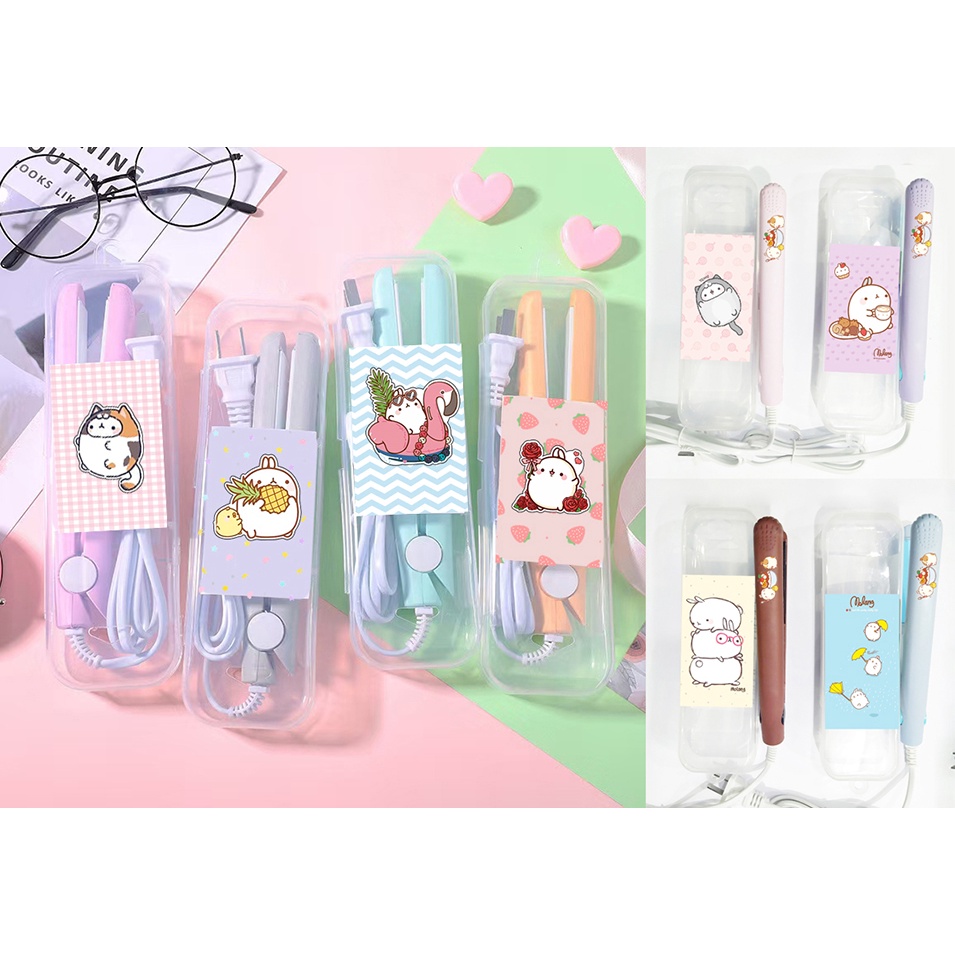 Máy là tóc gấu brown MLI5 cute bare bear molang pusheen  khủng long hoàng đế mèo capoo bé đào gấu dâu lotso